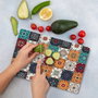 Hermia Ckt37 - 2030 Tabla de Cortar de Vidrio Templado Antibacteriana Antideslizante 20x30cm